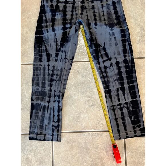 076 LULULEMON Wunder Under Crop HR 6 Shibori Magnet Grey Black Night - Picture 6 of 6